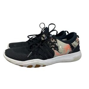 Nike Free TR 7 Women's 7.5 Training Shoes Black Coral Tie-Dye Athletic
